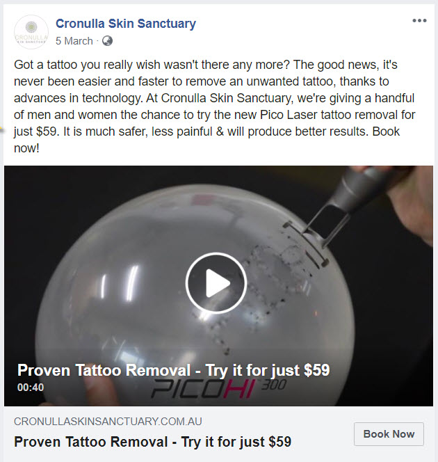Facebook advertising for salons &s