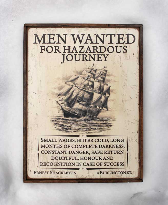 The famous Shackleton ad that never ran
