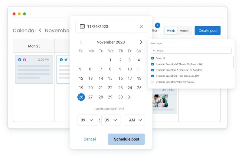social post  automatically reply to reviews with AI